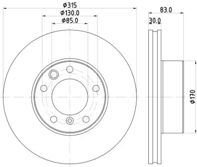 Comprar En Línea Disco de freno HELLA 8DD 355 132-151 (Sustituye a 8DD 355 108-581)